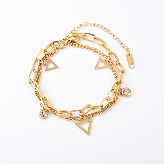 JJB0004 Wholesale Fashion Cuban Link Bracelet Men Stainless Steel Pulsera Mesh Twist Rope Thick Herring Bone Bracelet Anklet Jewelry